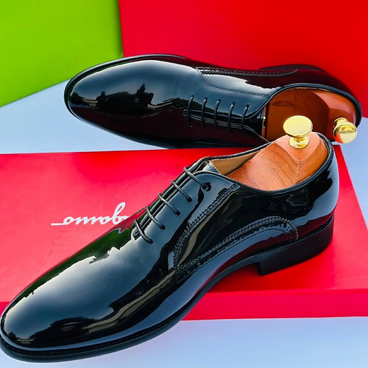 Smooth Leather Lace-Up Dress Shoe Comfortable