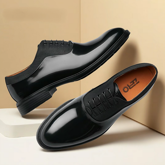 Simple Splicing Business Oxford Leather Shoes