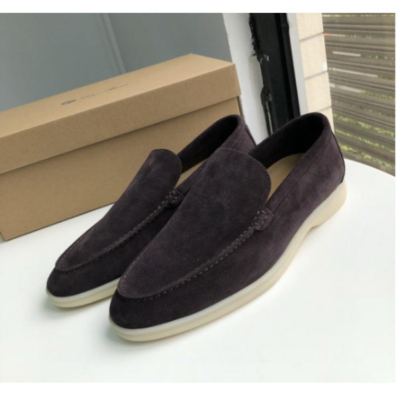 Men's low-top nubuck flats