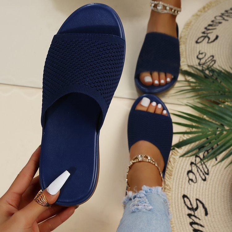 Knit Platform Sandals