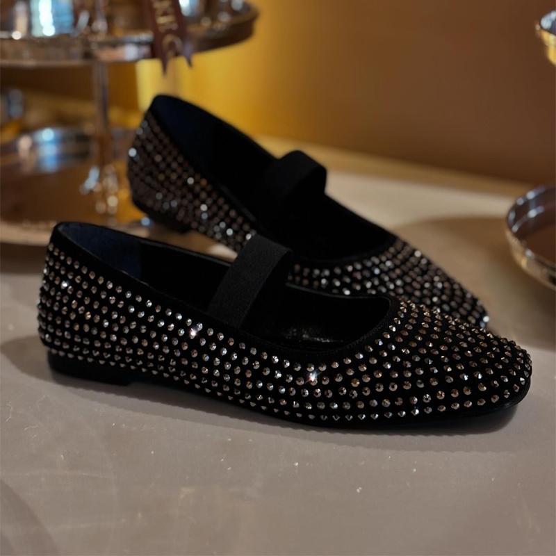 Casual Women's Rhinestone Sparkle Ballet Shoes