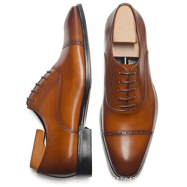 Breathable British-style Business Leather Shoes