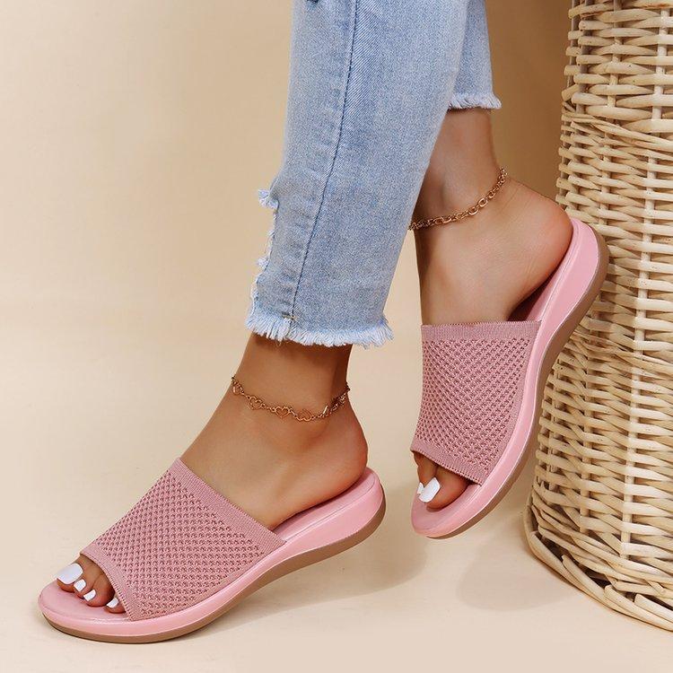 Knit Platform Sandals