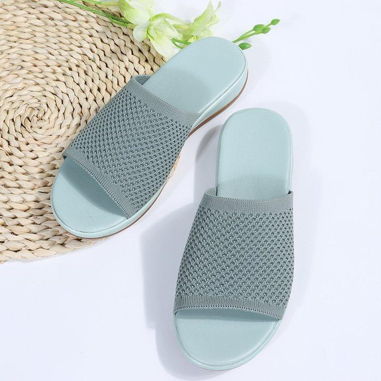 Knit Platform Sandals