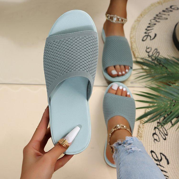 Knit Platform Sandals