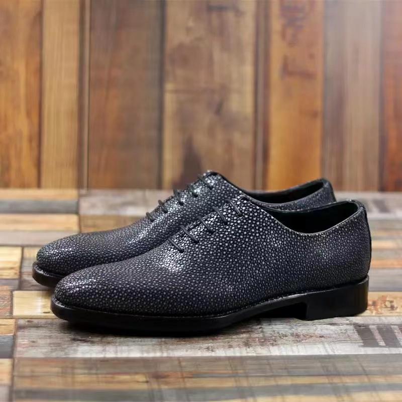 Handmade pearl men's leather shoes