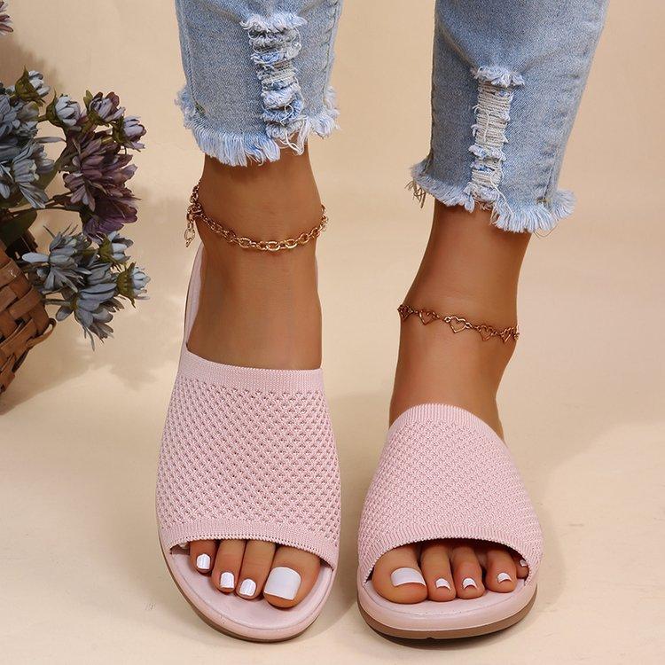 Knit Platform Sandals