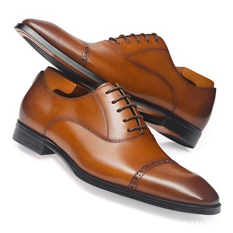 Breathable British-style Business Leather Shoes