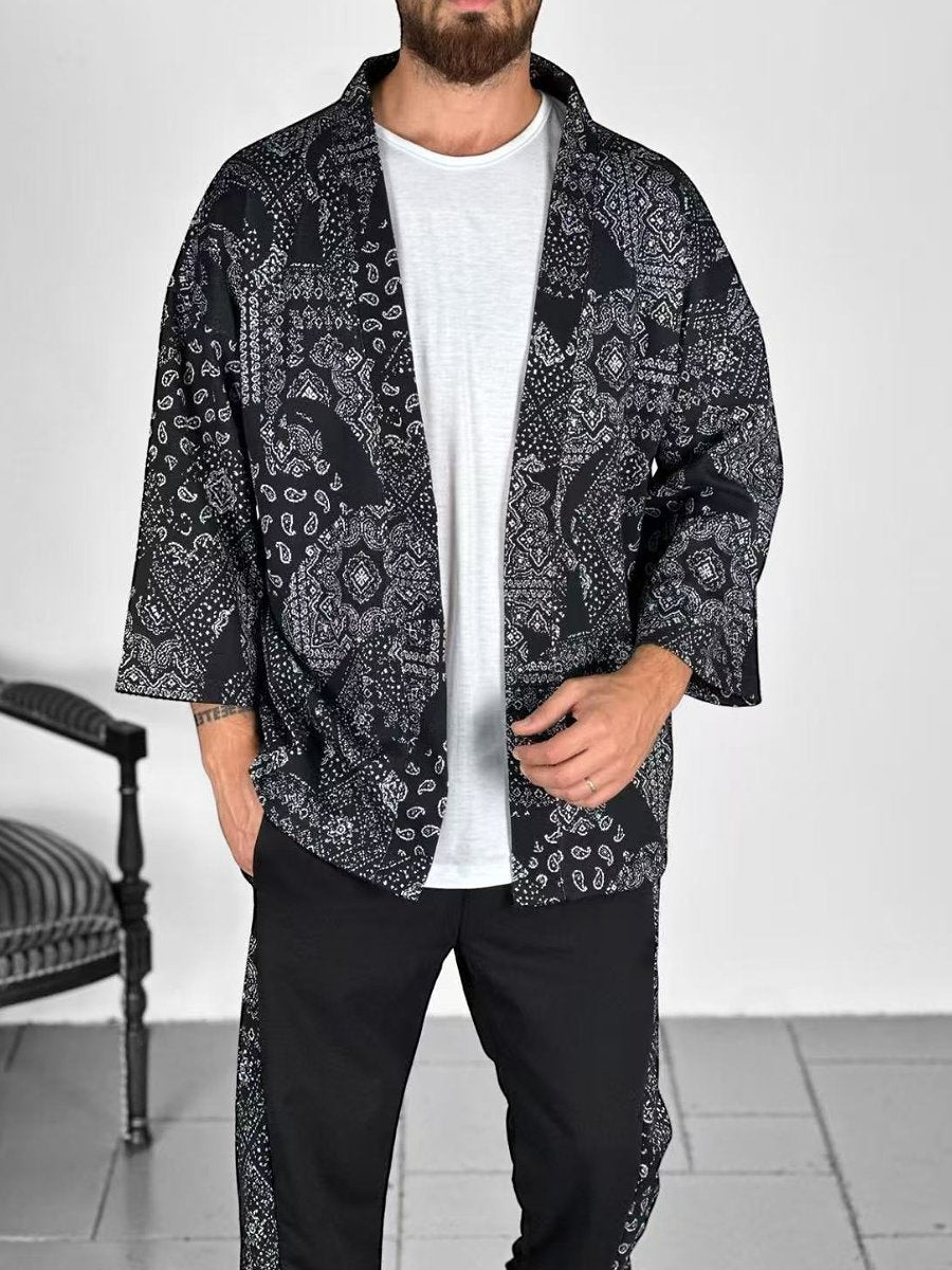 Fashionable patterned loose jacket