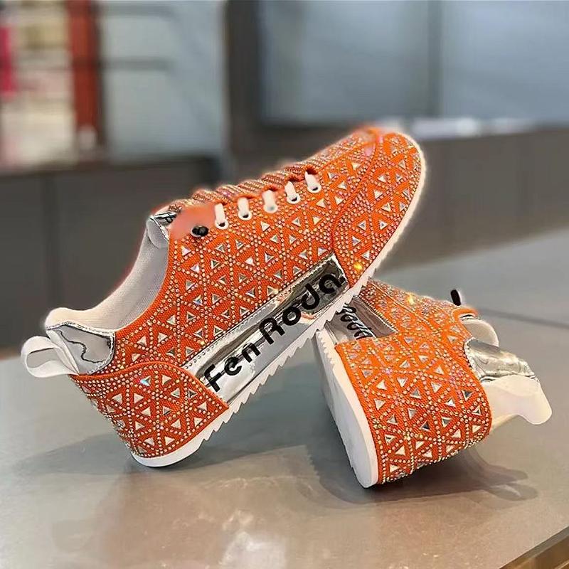 Colorful rhinestone light luxury casual men's shoes