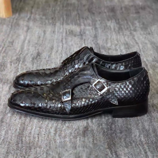 Crocodile leather shoes for men