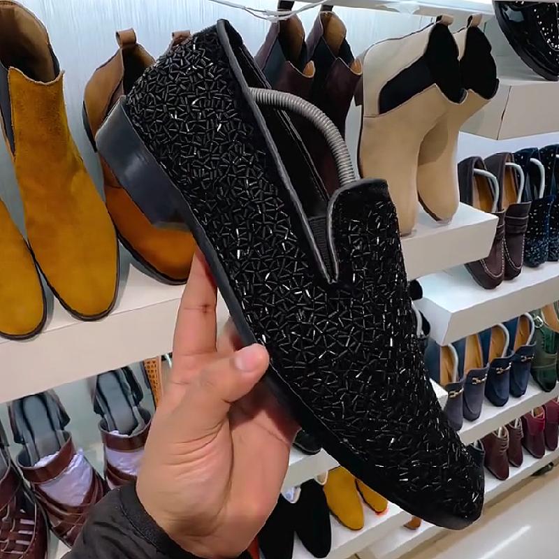 Starry rhinestone fashion men's casual shoes