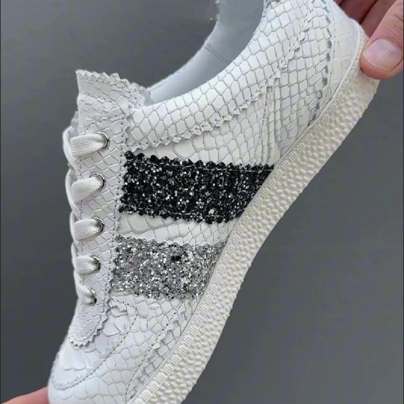 Rhinestone pattern fashion casual women's shoes