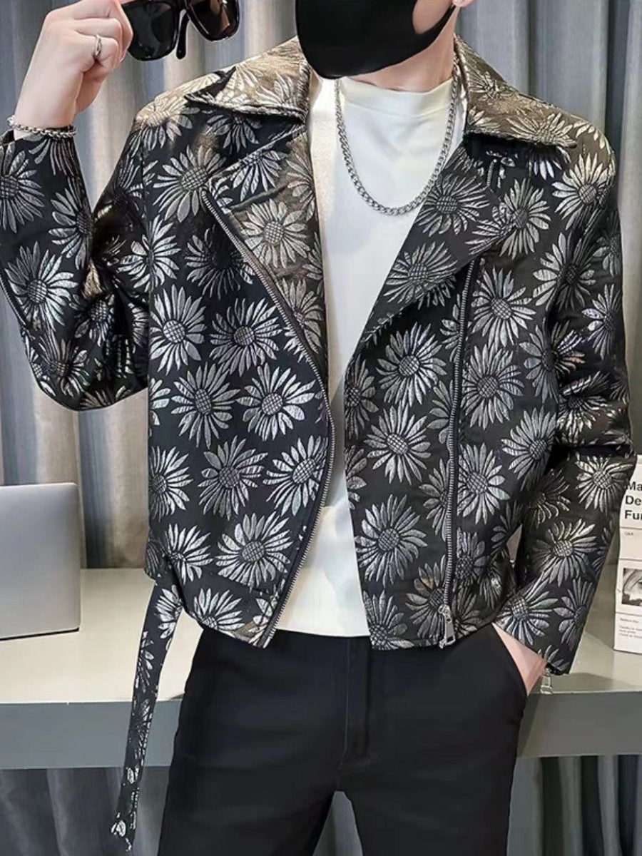 Reflective floral coat