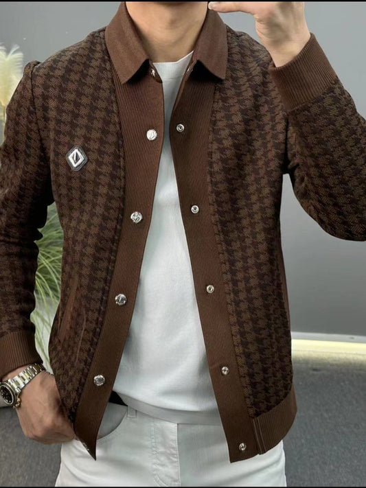 Men's fashion lapel casual jacket