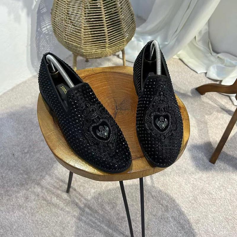 Light luxury sparkling shallow fashion men's shoes