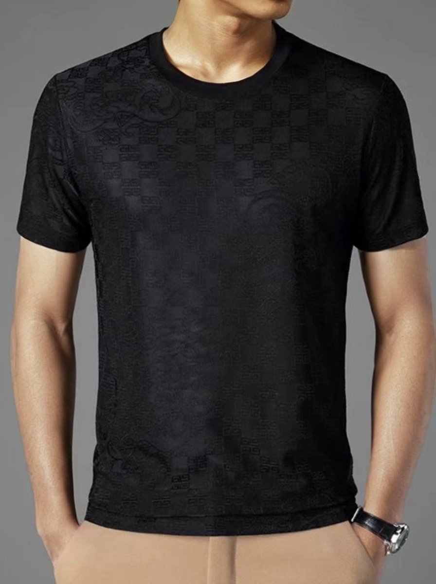 Casual breathable pattern short-sleeved T-shirt