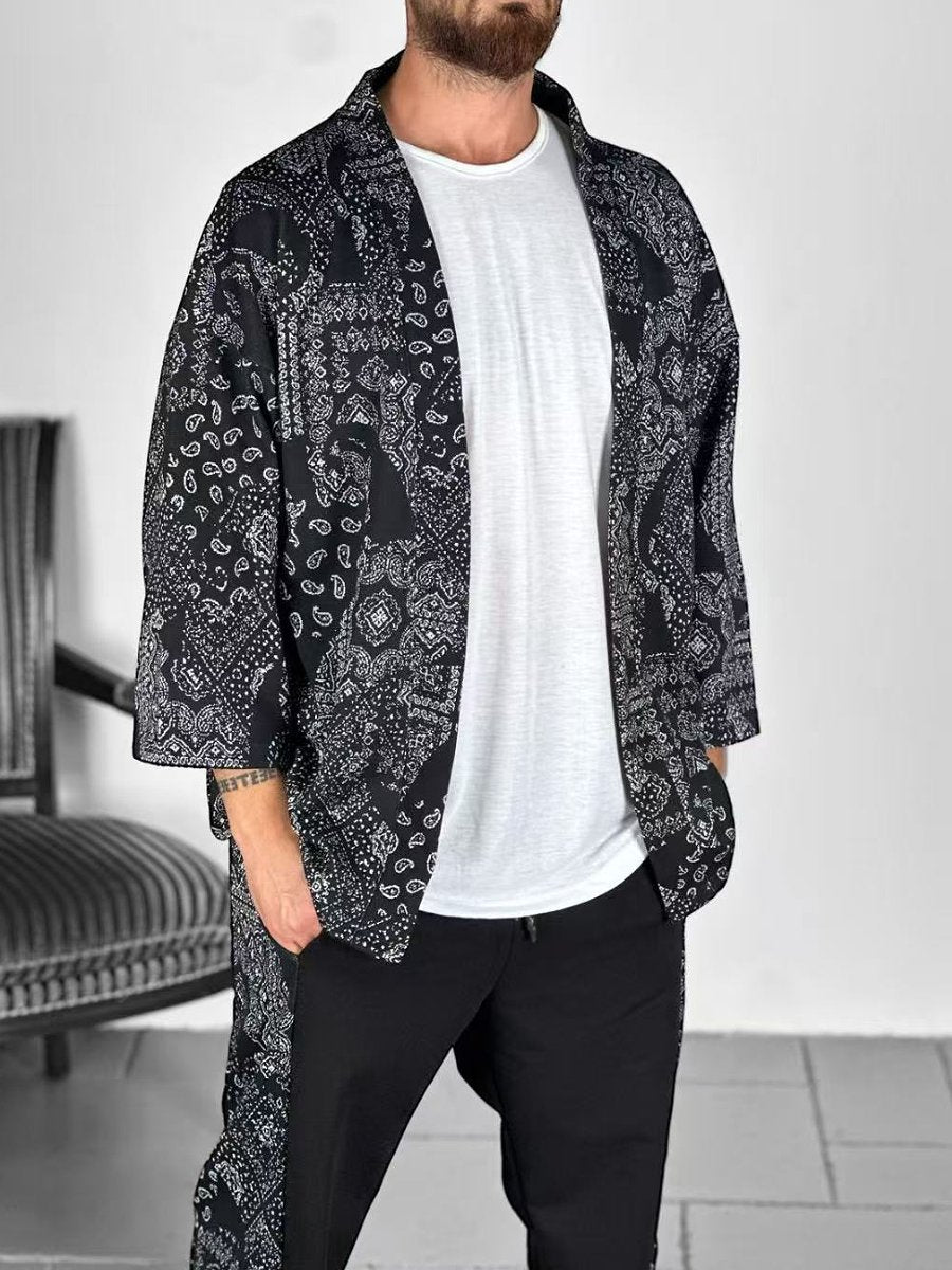 Fashionable patterned loose jacket