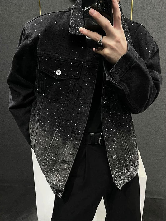 Glitter gradient fashion men's outerwear