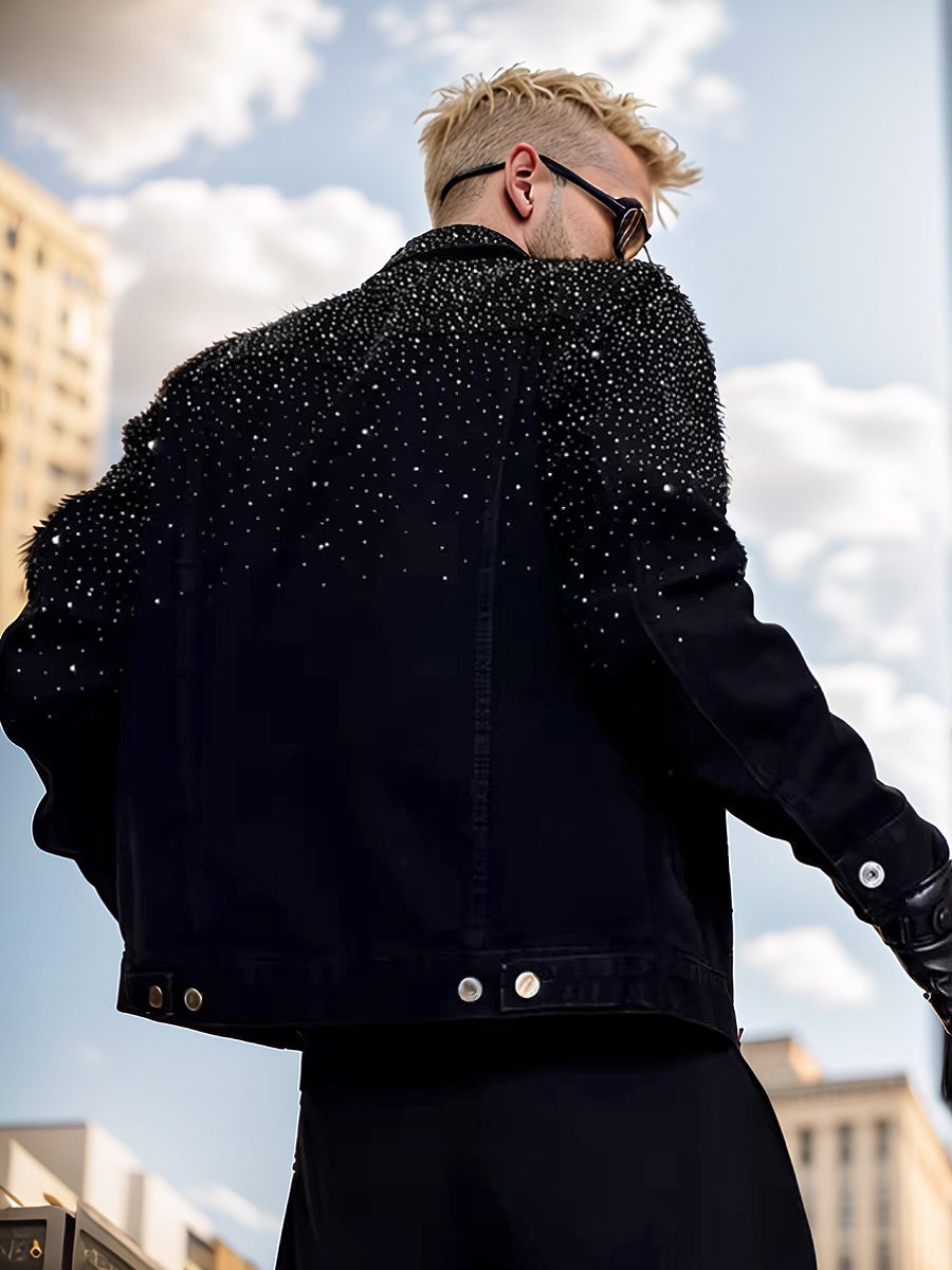 Light luxury high-end rhinestone fashion jacket