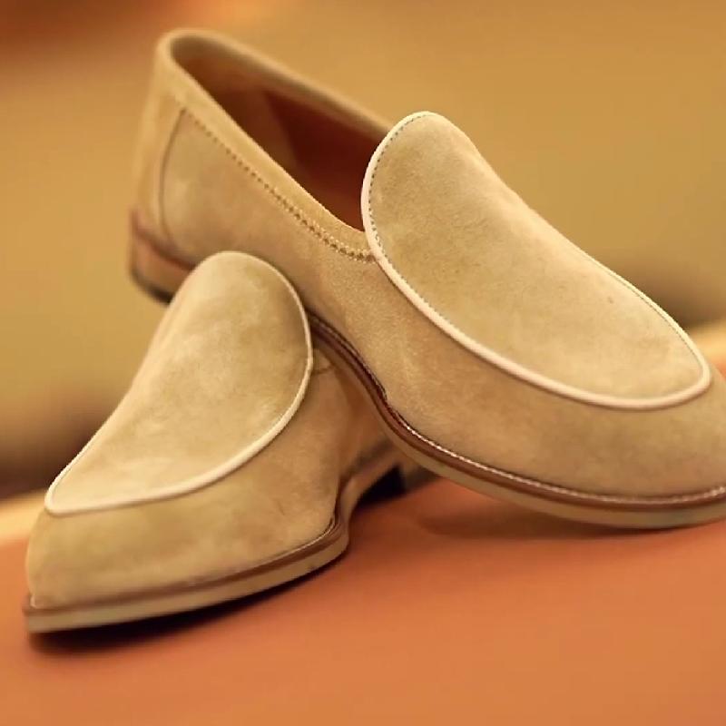 Classic suede casual loafers