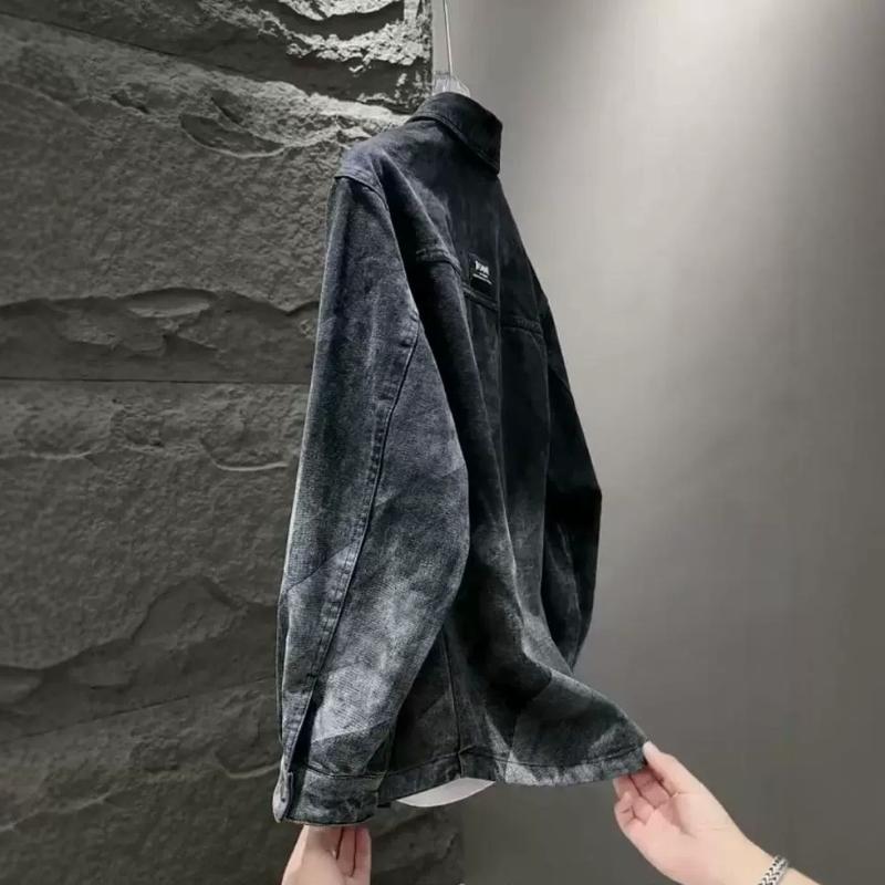 A premium gradient denim jacket