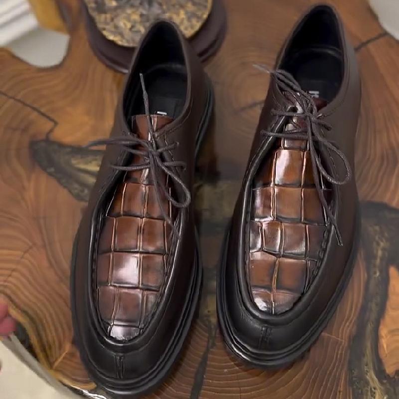 British-style business men's leather shoes