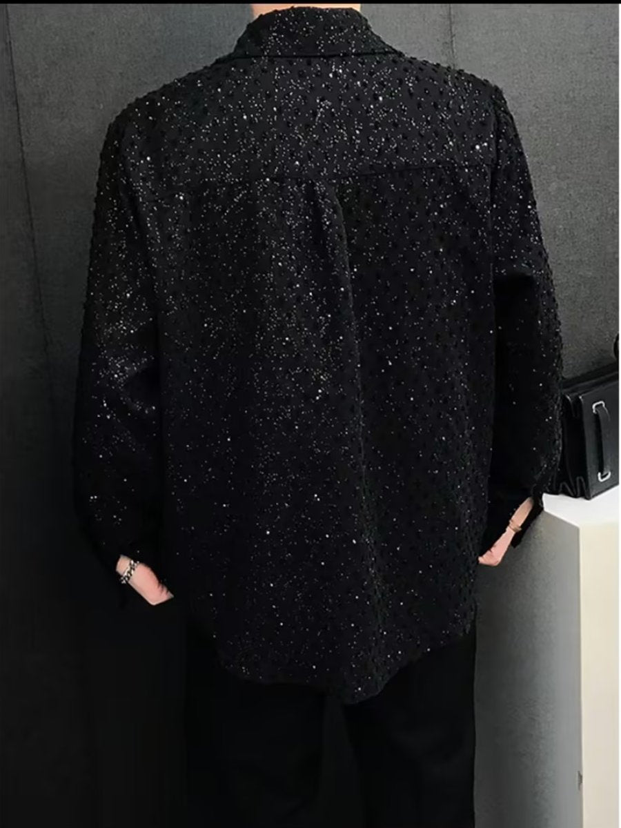 Starry long-sleeved shirt