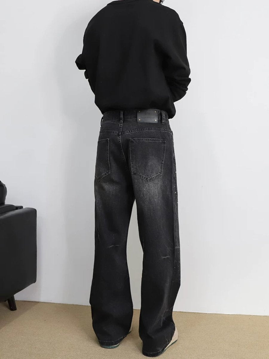 High-quality sparkling baggy trousers