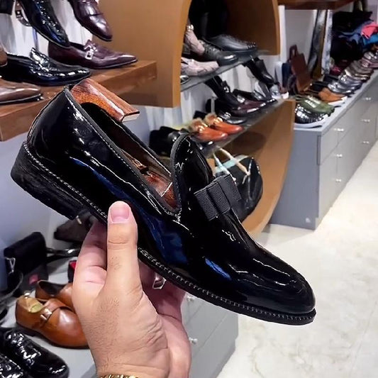 Leather business shiny premium loafers