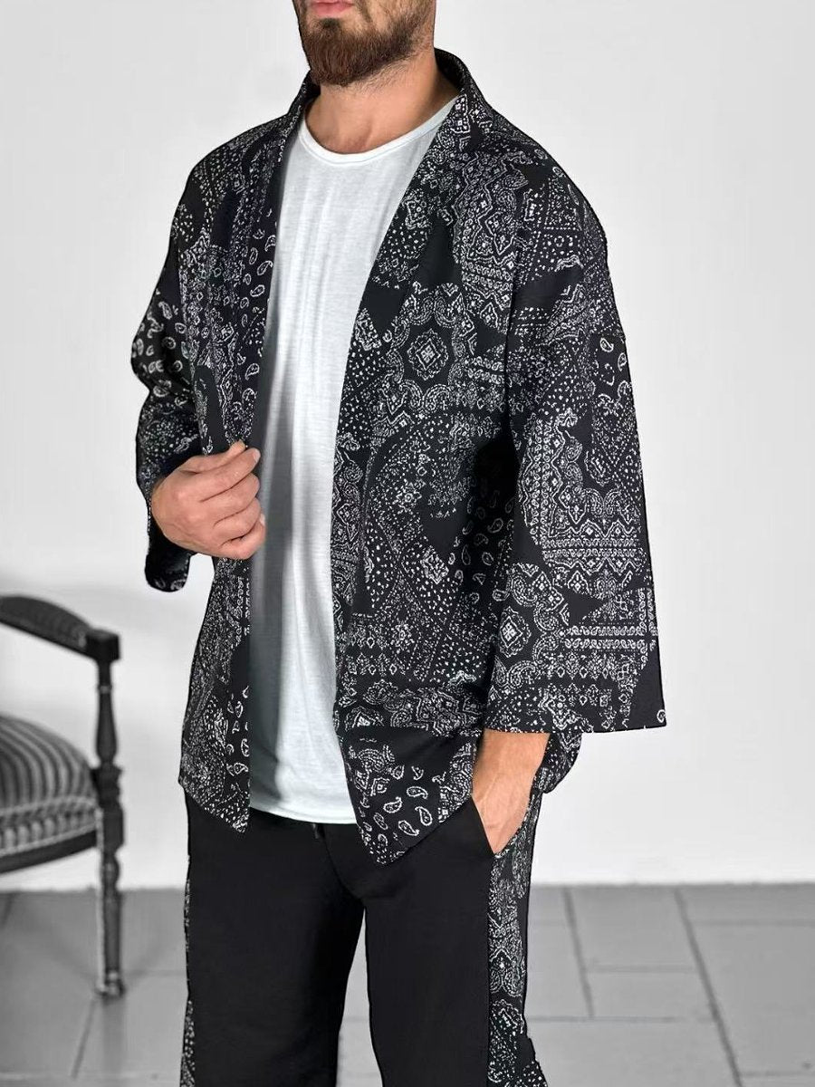 Fashionable patterned loose jacket