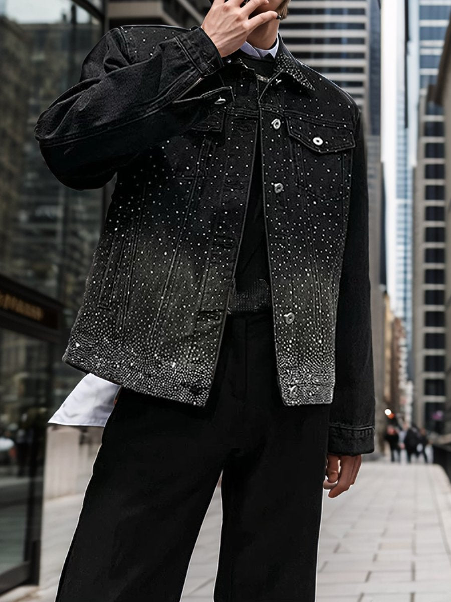 Glitter gradient fashion men's outerwear