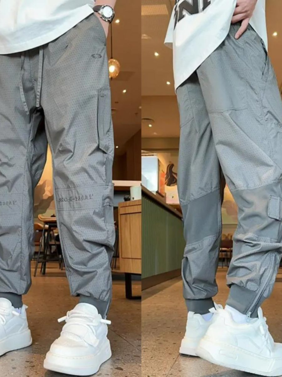 Trendy All-match Loose Breathable Quick-drying Ice Silk Casual Pants