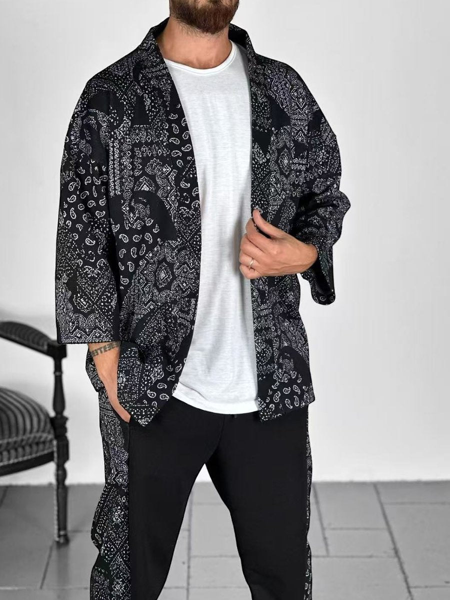 Fashionable patterned loose jacket