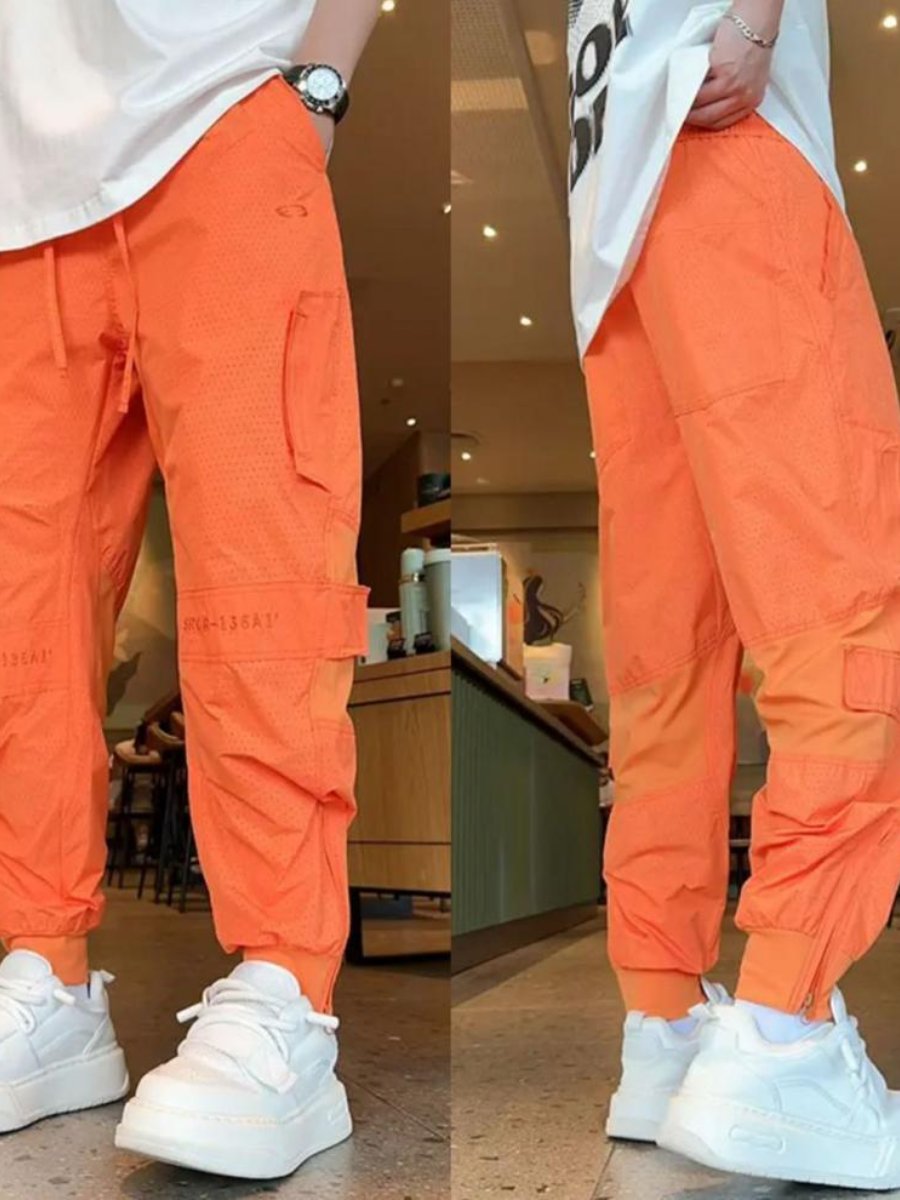 Trendy All-match Loose Breathable Quick-drying Ice Silk Casual Pants