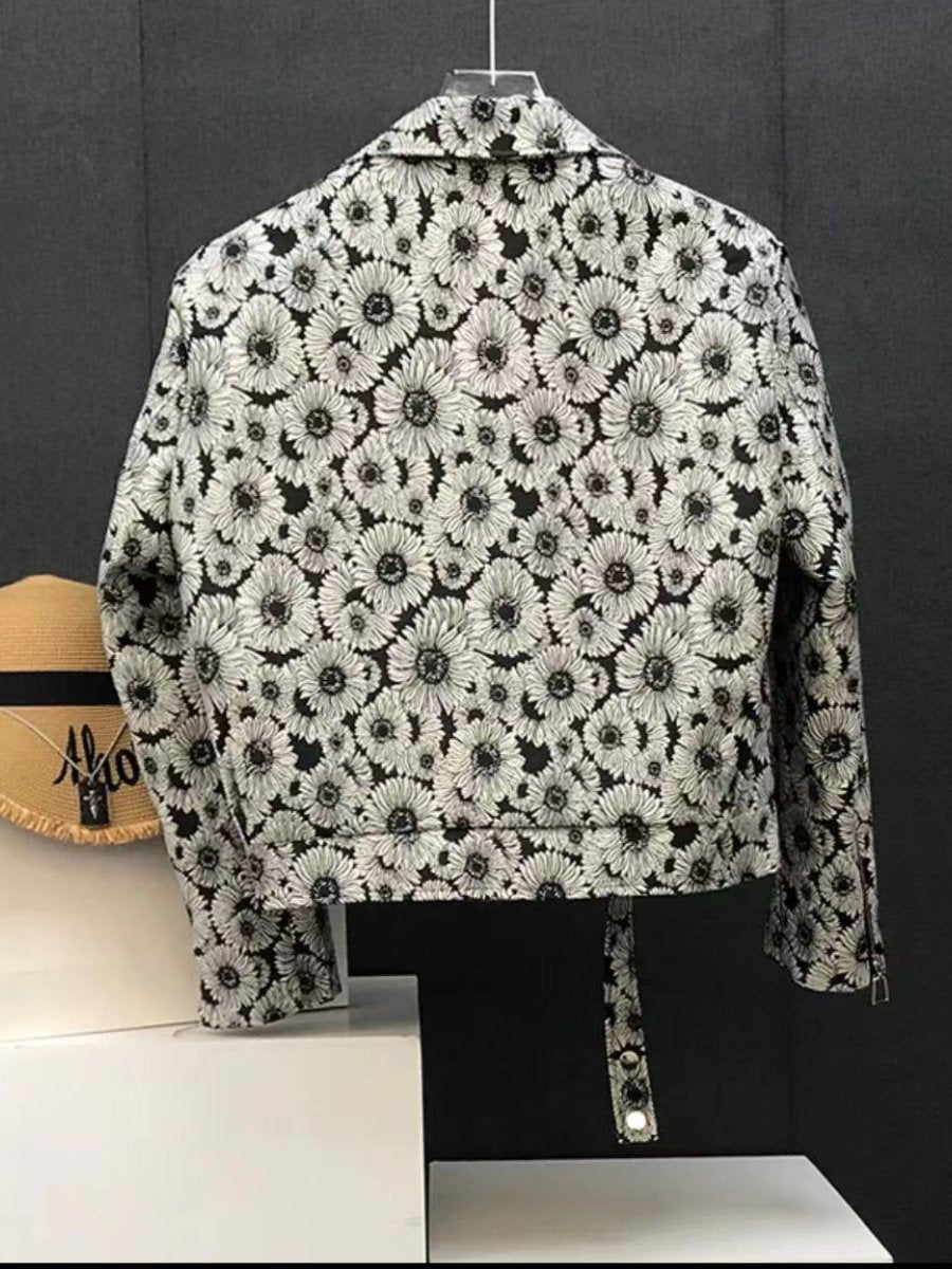 Daisy print coat