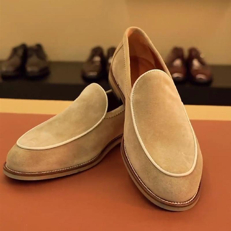 Classic suede casual loafers