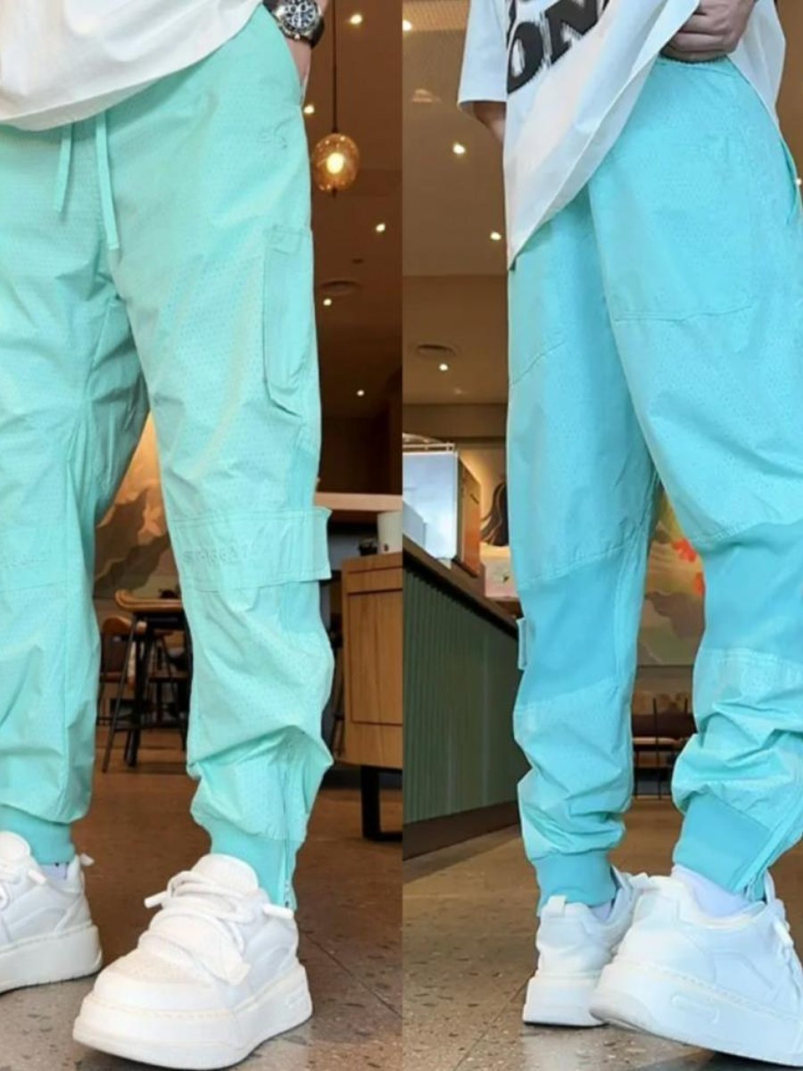 Trendy All-match Loose Breathable Quick-drying Ice Silk Casual Pants